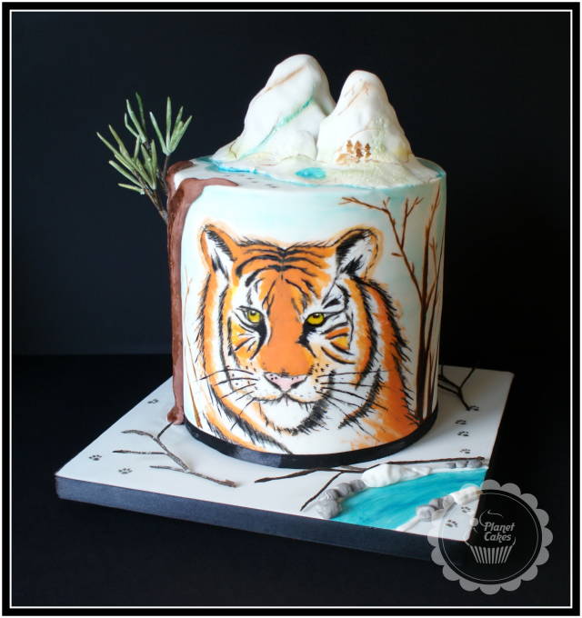 Animal Right Collaboration-Siberian Tiger - Decorated - CakesDecor