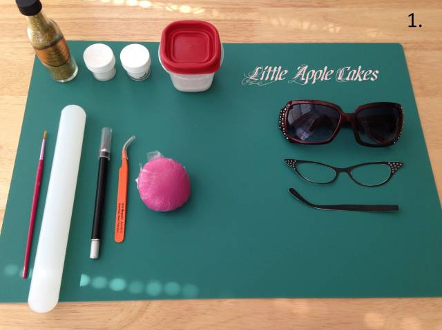 How to make store fondant sunglasses