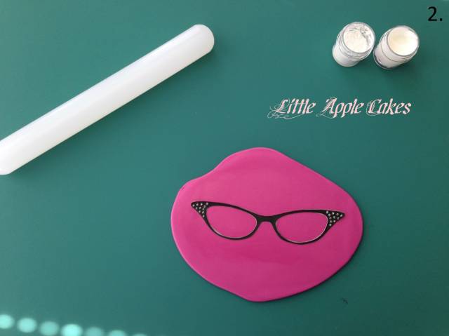 Reading glasses with gelatin lenses tutorial CakesDecor