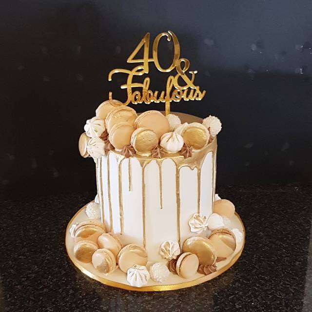 40& Fabulous - Decorated Cake by The Custom Piece of Cake - CakesDecor