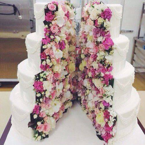 Cut-in-half Wedding Cakes? What's the name?? - CakesDecor