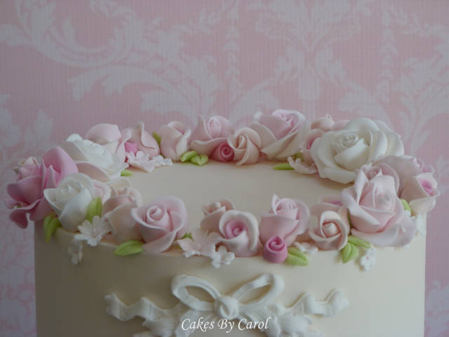 90th Roses Decorated Cake By Carol Cakesdecor
