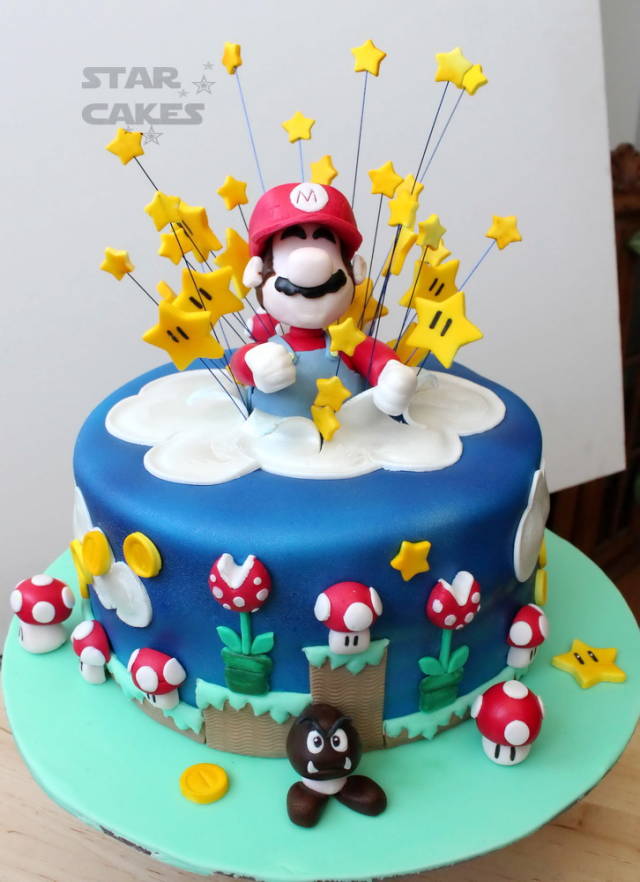 Super Mario Brother Star Cake - DIY! 