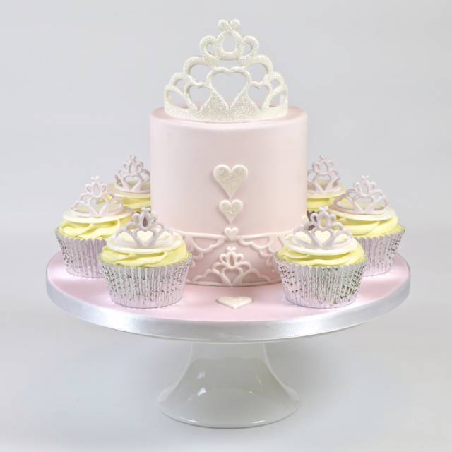 26 Pieces Silver Crown Cake Topper Crown Cupcake India | Ubuy