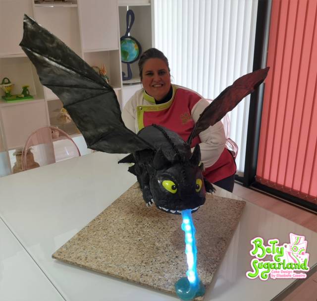 Light Fury Dragon: How To Train Your Dragon Birthday Cake Topper Decor