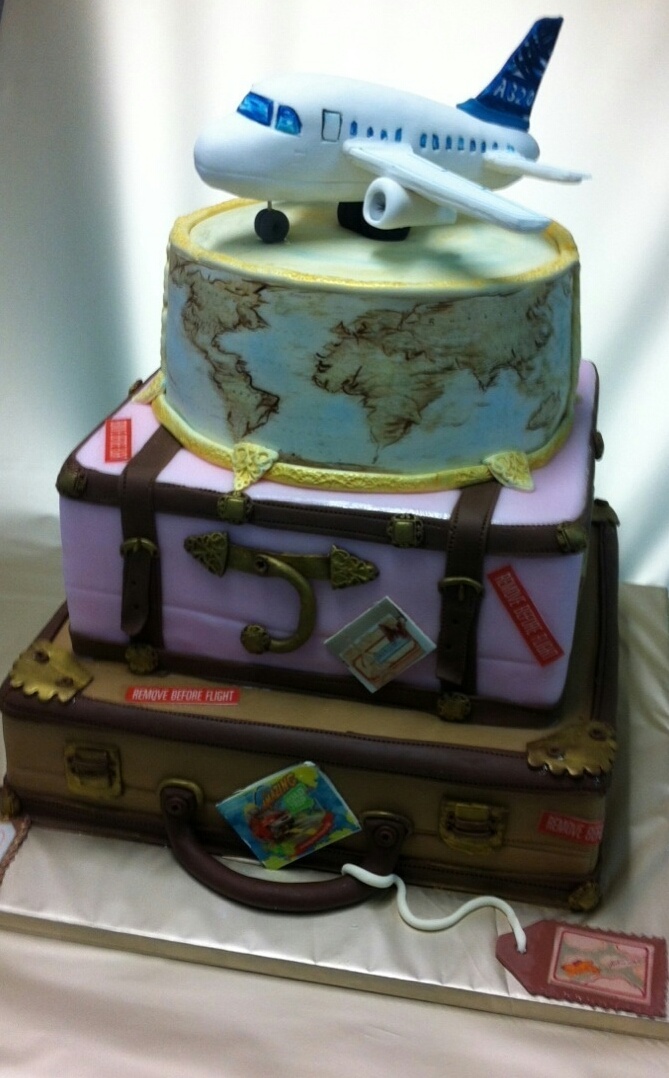 travel inspired cakes