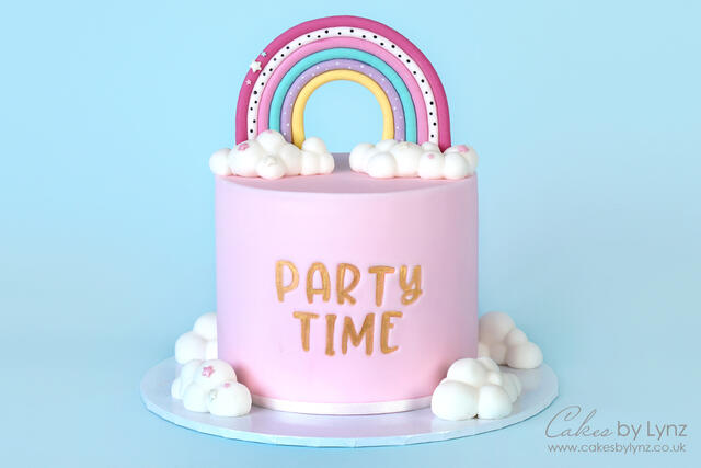 Rainbow Fondant Letters Tutorial  Fondant letters, Fondant rainbow,  Rainbow birthday cake