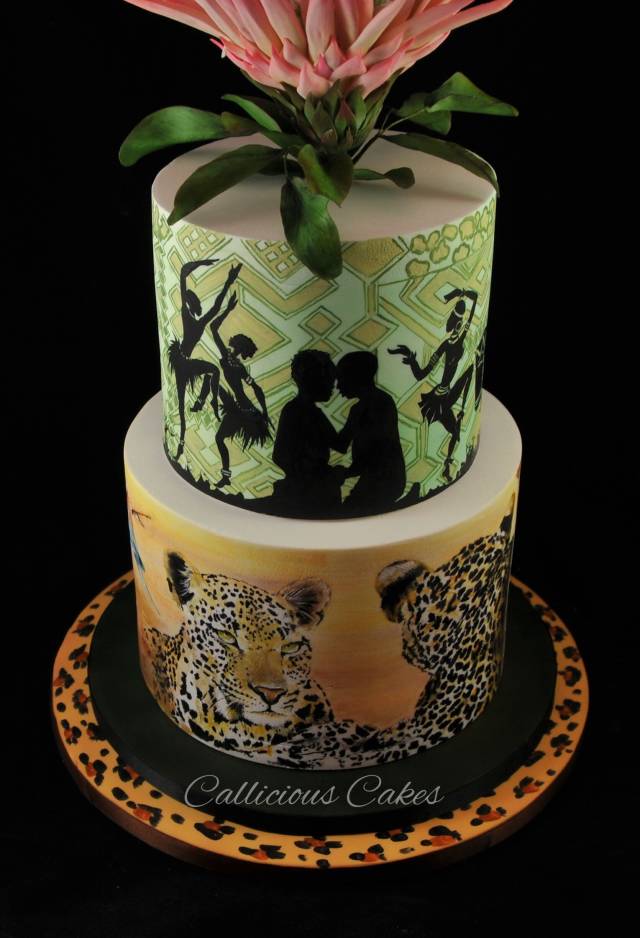 South African Wedding Cake Decorated Cake By Calli CakesDecor