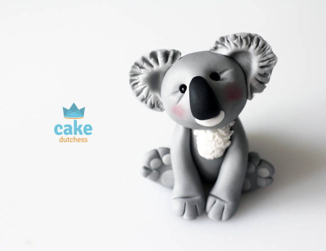Fondant Cake Toppers #20: How to make a Koala Cake Topper - CakesDecor