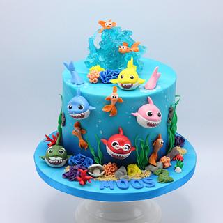 Baby Shark Birthday Cake Cakes Cakesdecor