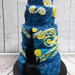 Cakes ged Van Gogh S Starry Nights Cakesdecor