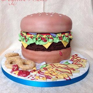 Cake Burger Cakesdecor