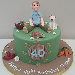 animal lover birthday cake