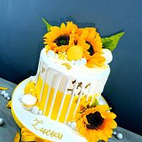 Sunflowers cake
