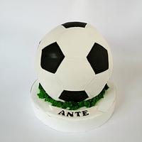Football 3d cake