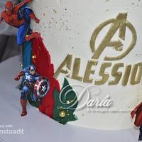 Superheroes Avengers cake