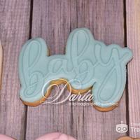 Baby shower cookies