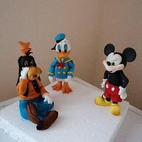 Donald, Mickey and Goofy 