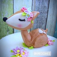Oh Deer! 1st birthday cake