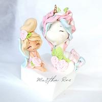 Fairy and Unicorn  Cake Decoration 