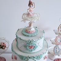 Musical and rotating ballerina cake