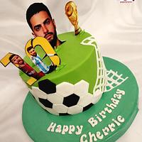 "Messi fans cake"