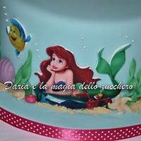 Disney little mermaid cake