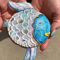Rocco the Rainbow Fish Cookie Art 🌈🐠🖌️