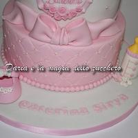  princess baptism cake