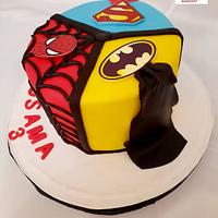 "Super Heroes cake"