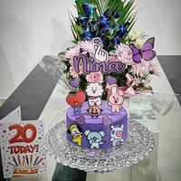 BT21 themed cake for Nina's 20th birthday 