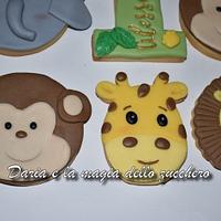 Jungle animals cookies