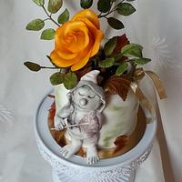 Cake with elf Autumn