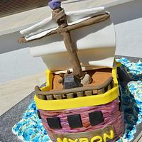 Pirate Ship cake 