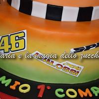 Malossi race scooter cake (Unconventional first birthday)