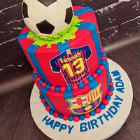 "Barcelona club fans cake"