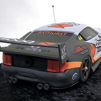 3D V8 Supercar Cake with Decals