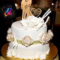 A wedding cake