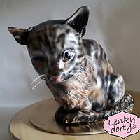 3D cat cake