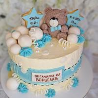 Cake for baby boy