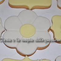 Yellow First communion cookies