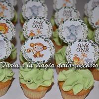 Minicupcakes baby safari