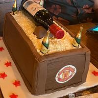 Chocolate Wine Crate Cake