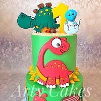 Cute dinosaur by Arty Cakes 