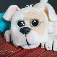 My British puppy Bulldog -  "Pawfectly Dog-licious " Collaboration