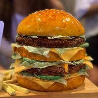 Burger Cake with fries❤️