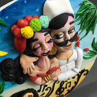 Egyptian folcloric couples-Cake international March 2021