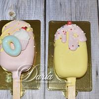 sweets themed cakepopsicles