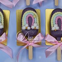 Cakepopsicles rainbow themed