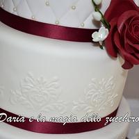 40 wedding anniversary cake